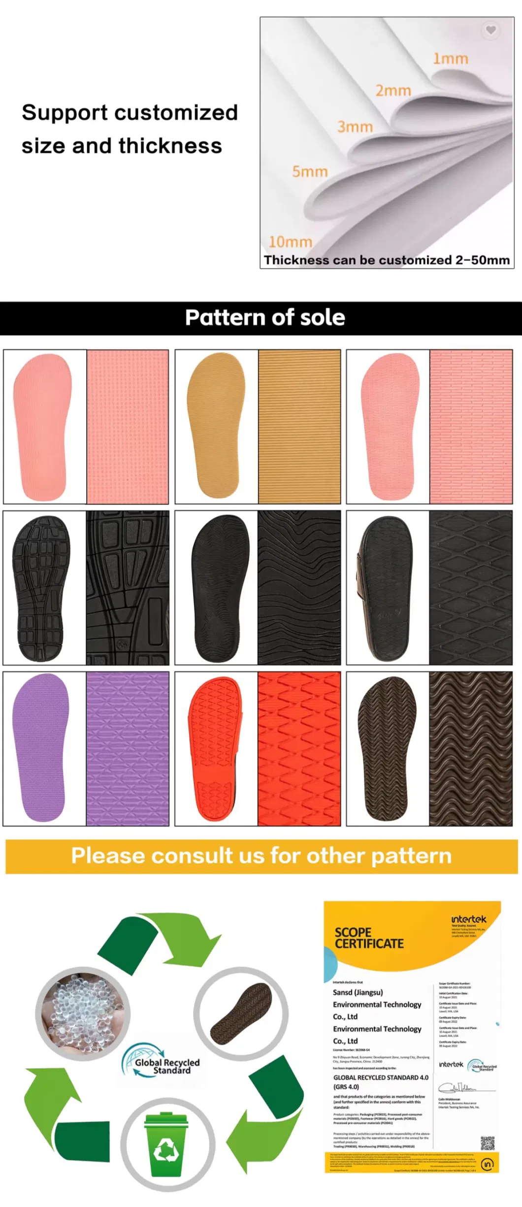 SSD China Factory Low Price Customized High Quality Wearable Sandal Slippers Flip Flop