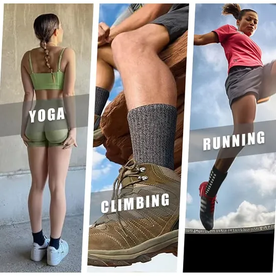 High Quality Custom Logo Anti Slip Grip Gym Yoga Pilates Crew Socks 