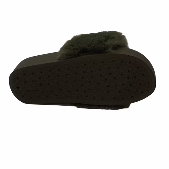 New Arrivals Factory Wholesale Women House Hot Sales Fluffy Furry Fur Slides for Ladies