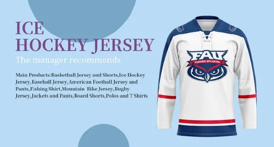 Unique Design Polyester Ice Hockey Jersey Custom Sublimated Ice Hockey Jerseys 