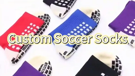 Factory Custom Wholesale Anti Slip Football Unisex Grip Crew Sport Non Slip Soccer OEM Men Athletic Grip Socks 