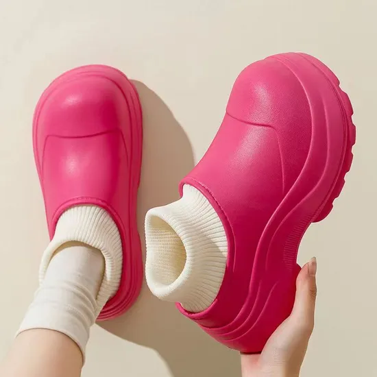 OEM Logo Women Boot Waterproofing EVA Drawstring Rain Boots for Women Boot 